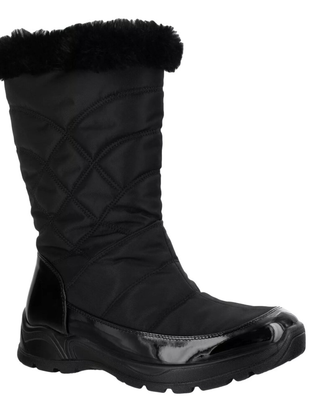 Women's Easy Street- Easy Dry by Cuddle Waterproof Boots, Black Size:9m